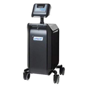 JetPeel 3V skincare treatment device on wheels